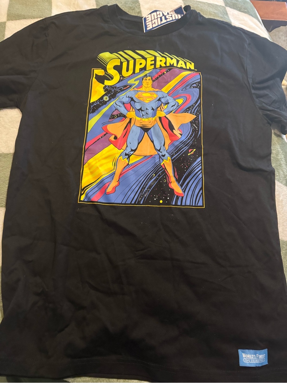 DC Comics Superman Worlds Finest The Collection Graphic Tee. New with Tags.